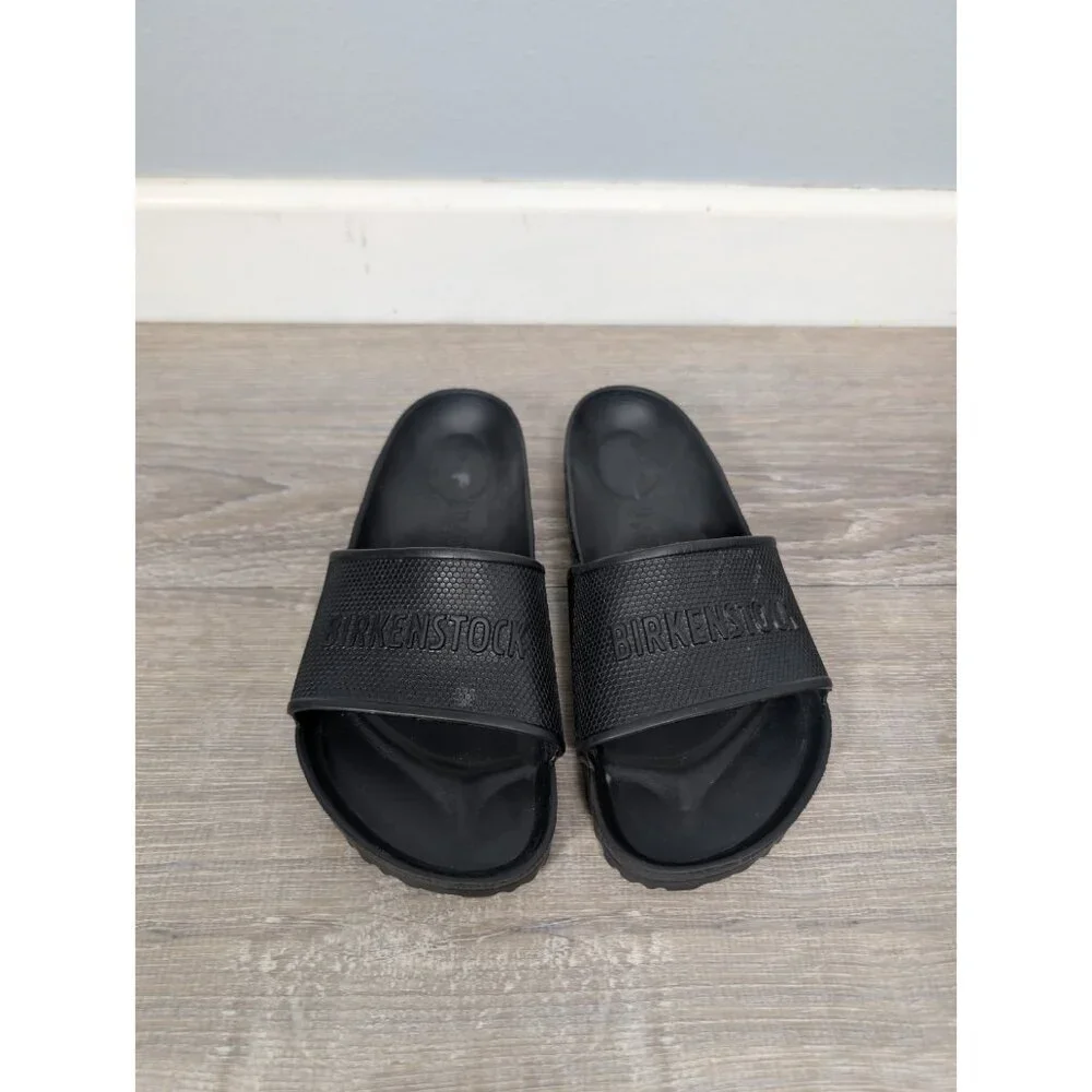 Birkenstock Barbados Essentials EVA Black Slide Sandals Unisex Women 7/Men 5